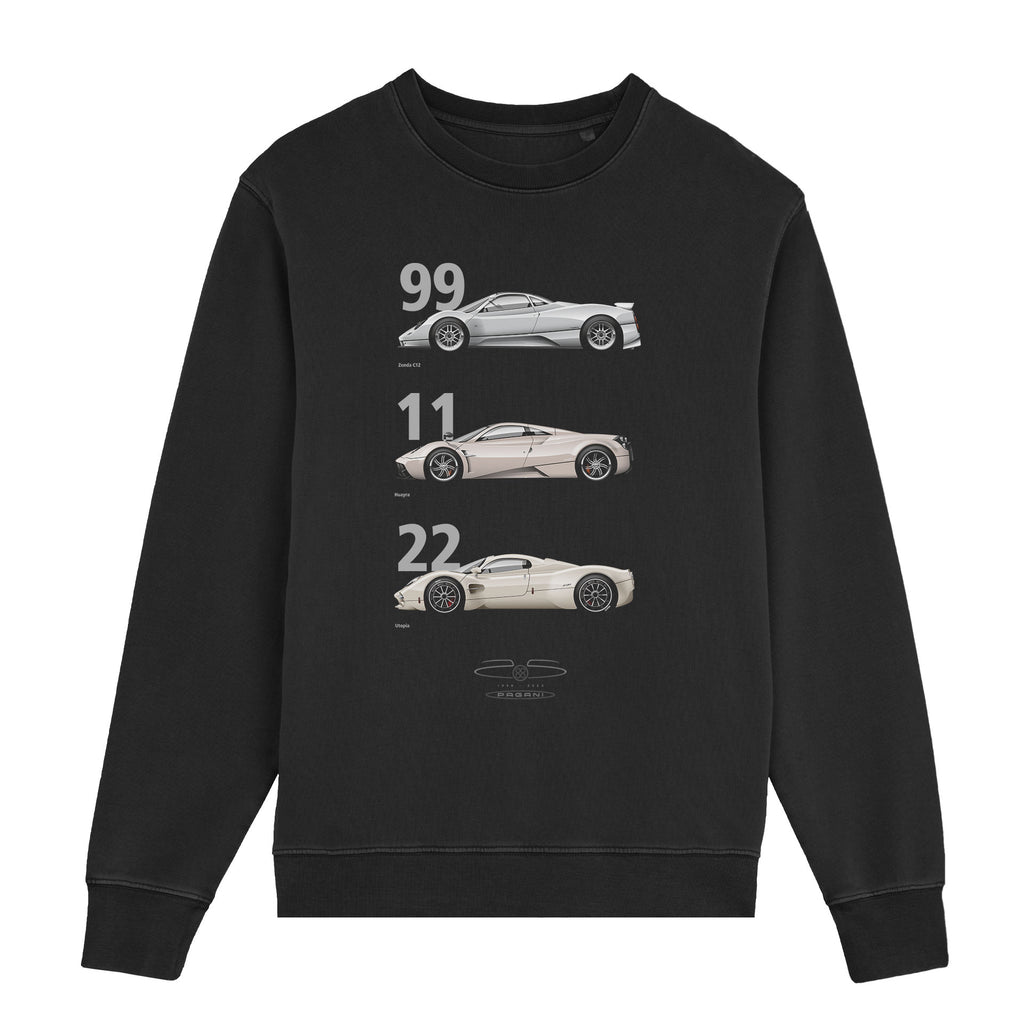 Crewneck Sweater Zonda/Huayra/Utopia - 25th Anniversary