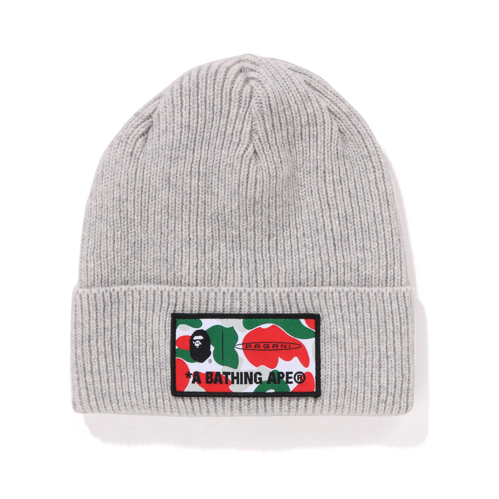帽子 Bape Ape Head Beanie Cap Grey A BATHING APE APE HEAD KNIT CAP – Social Status 帽子