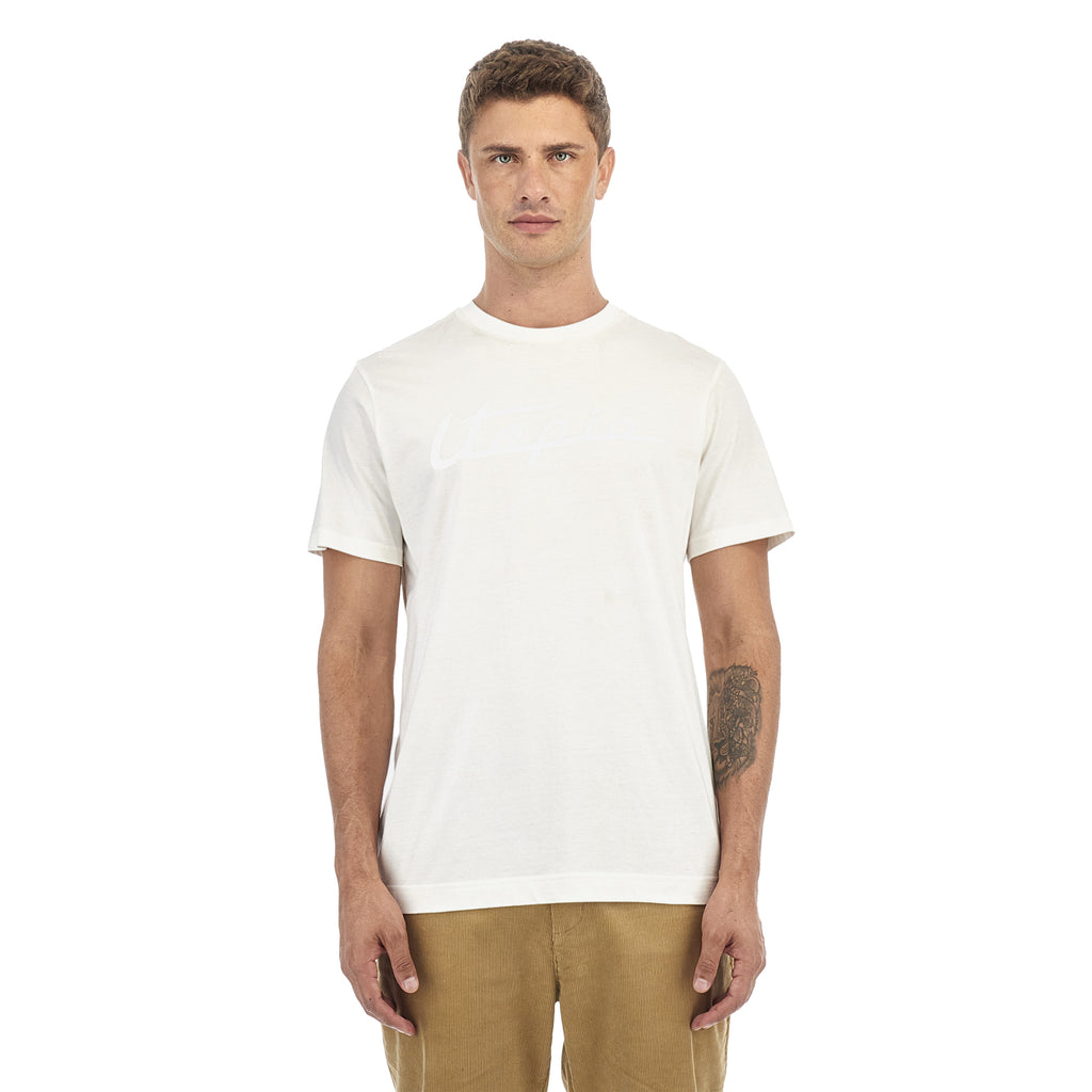 モーガン　 labyrinth white t-shirt Men's White T-Shirt | Utopia Capsule by La Martina – Pagani Store