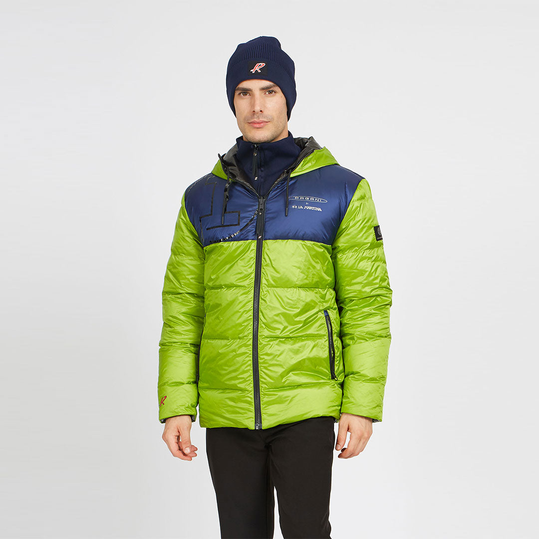Padded jacket man double face lime/gray | Huayra R Capsule by La Martina