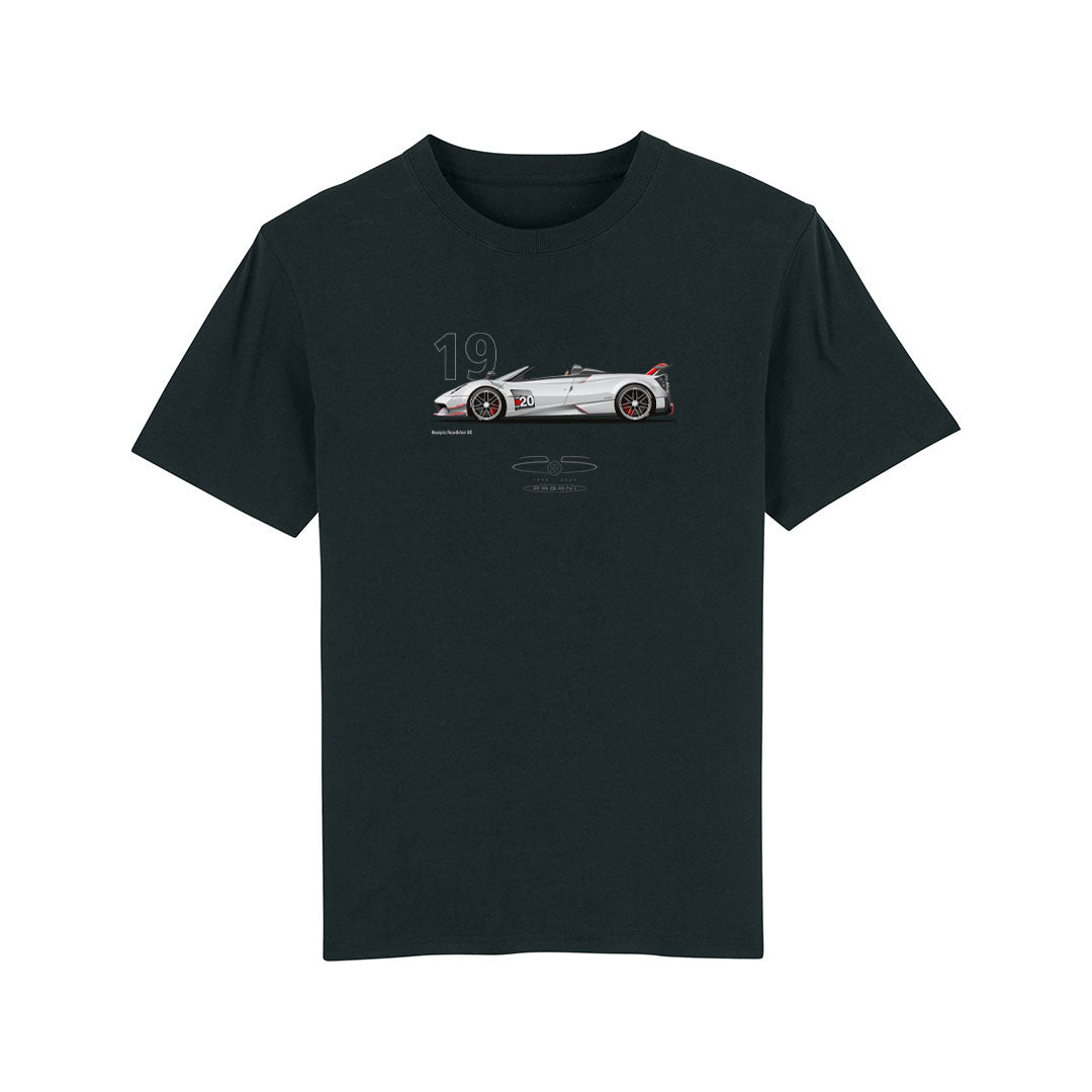T-Shirt Huayra Roadster BC Schwarz - 25. Jahrestag