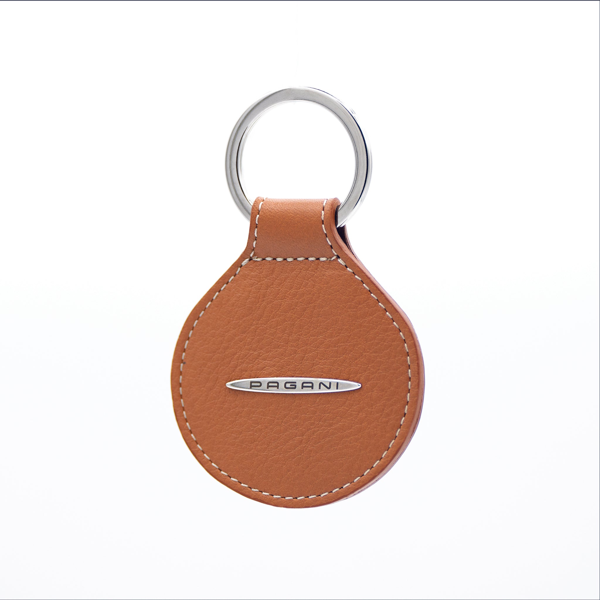 Portachiavi Ufficiale Fiat - In Eco-Pelle Con Insert O Carbonio, Nero Tricolore, 34x87mm - Foto 7