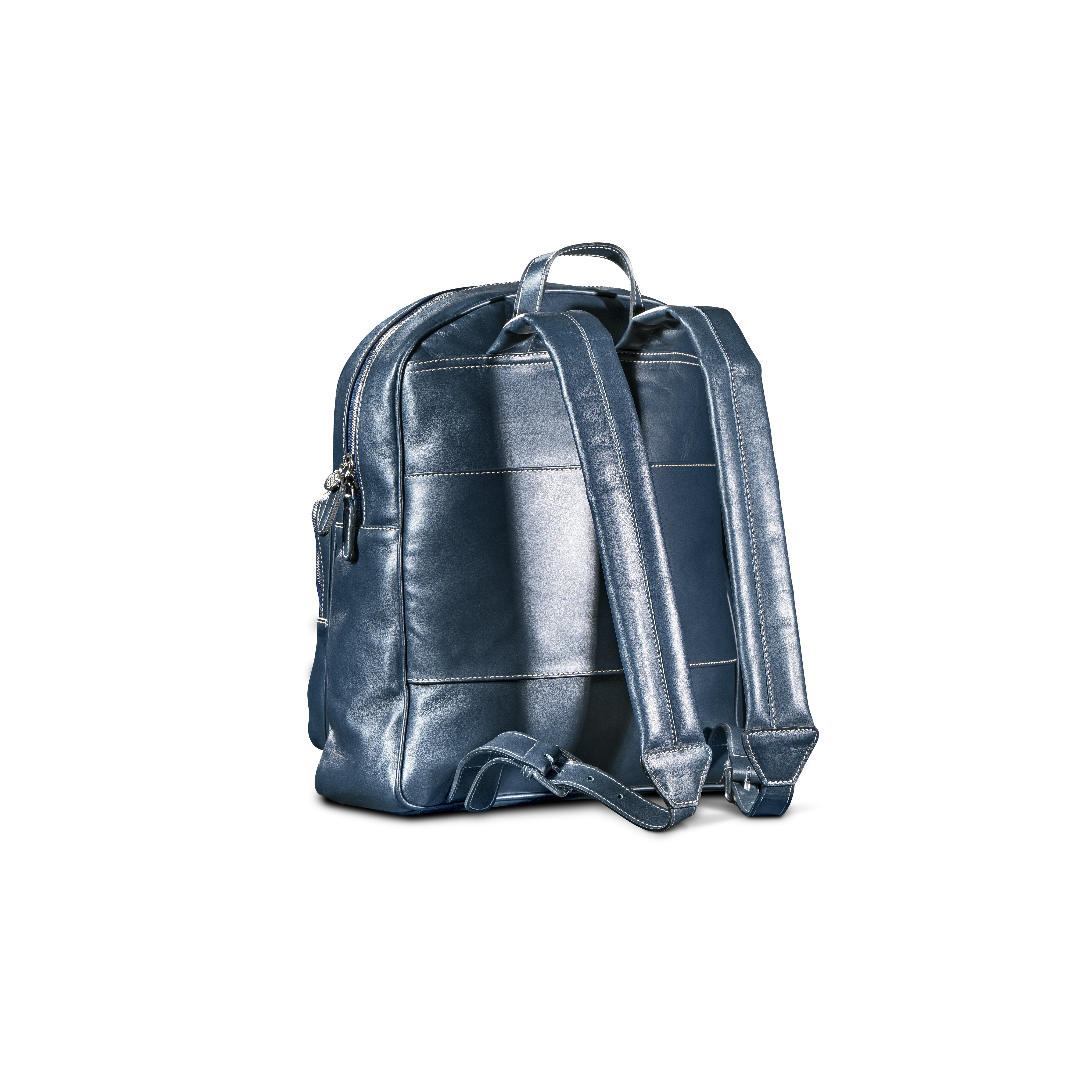 Leather Backpack Navy – Pagani Store