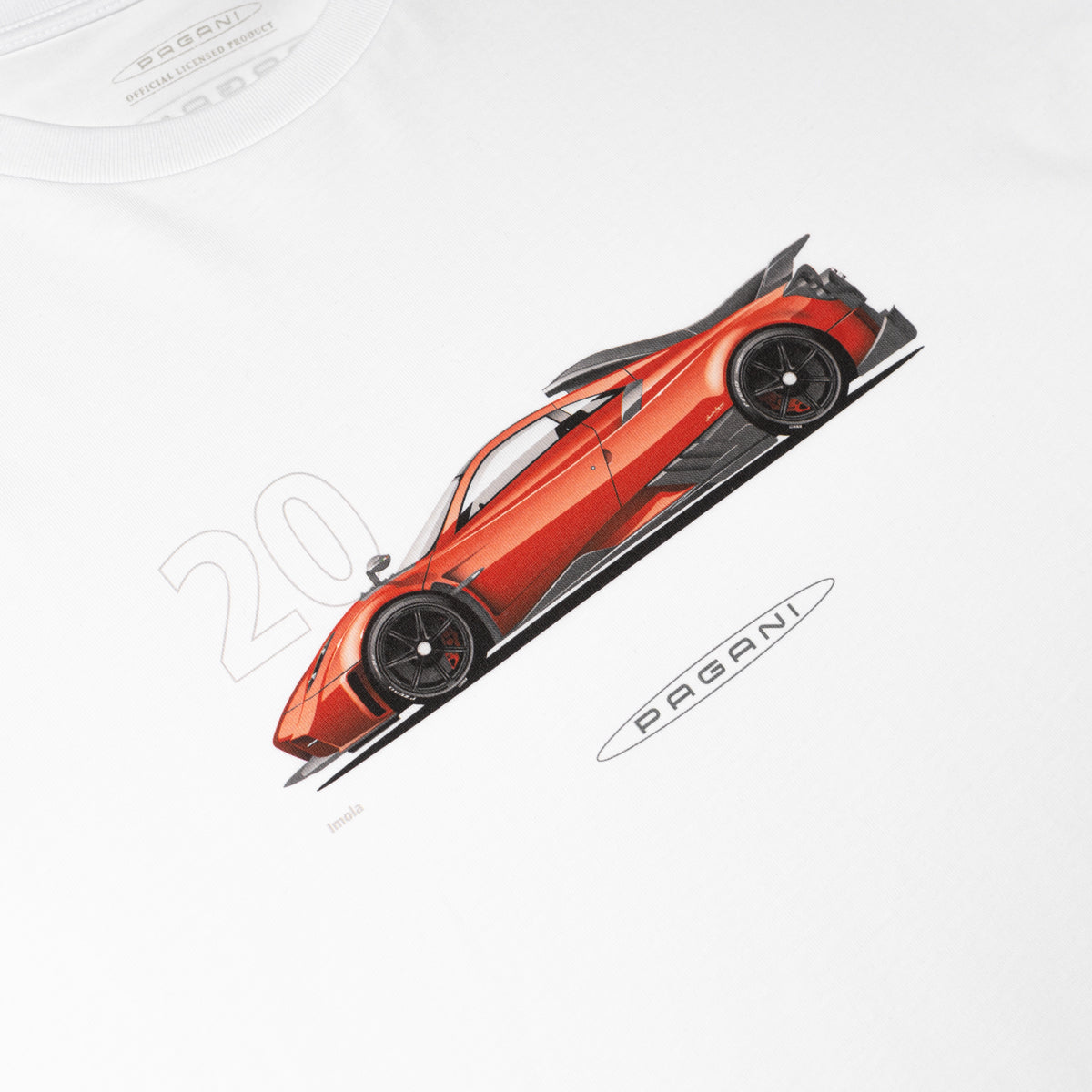 T-shirt Pagani Imola Bianca