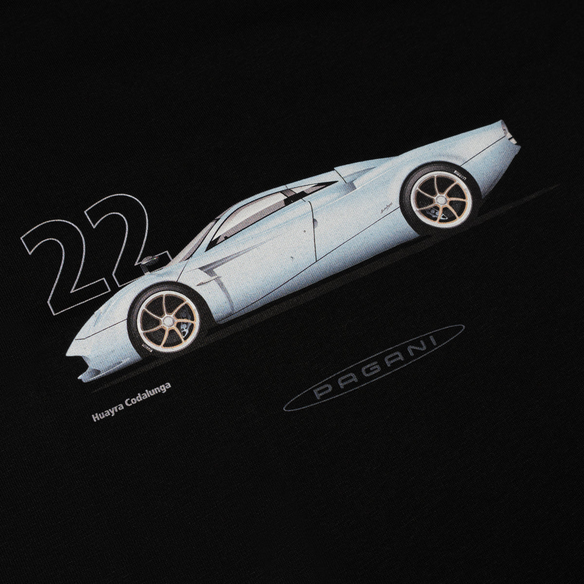 T-shirt Huayra Codalunga Schwarz