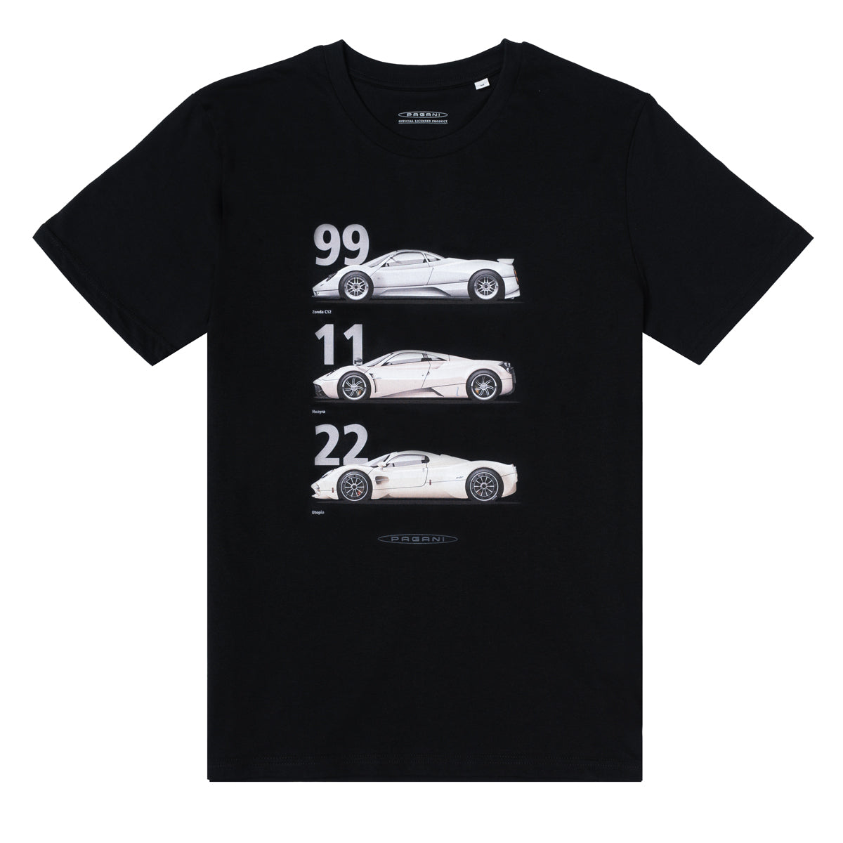 T-shirt Zonda / Huayra / Utopia Noir