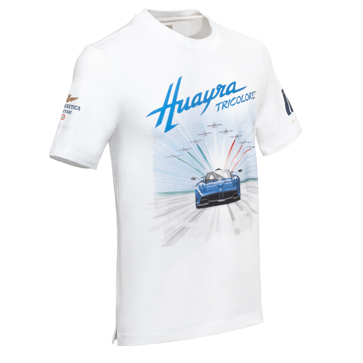 T-shirt Commemorativa Uomo Bianca | Huayra Tricolore Capsule