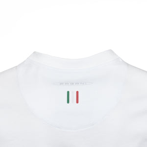 T-shirt Commemorativa Uomo Bianca | Huayra Tricolore Capsule
