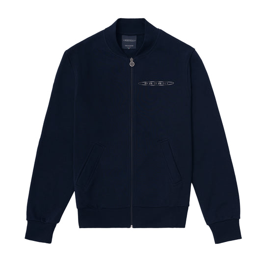 Felpa full-zip uomo basic blu | Team Collection