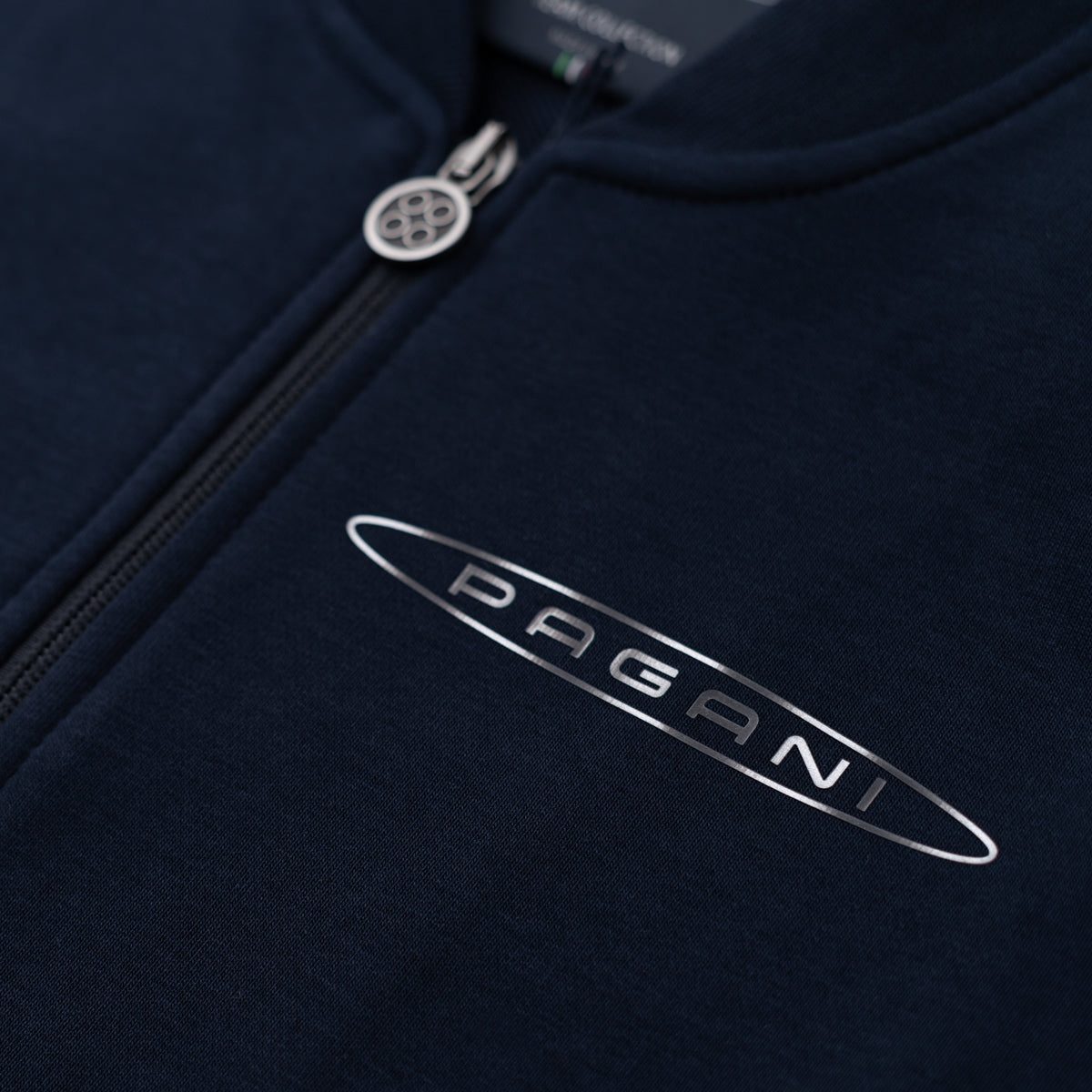 Herren-Basic-Sweatshirt Mit Durchgehendem Reissverschluss Blau | Team Collection