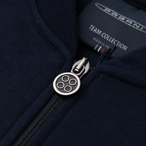 Men’s basic full-zip sweatshirt blue | Team Collection