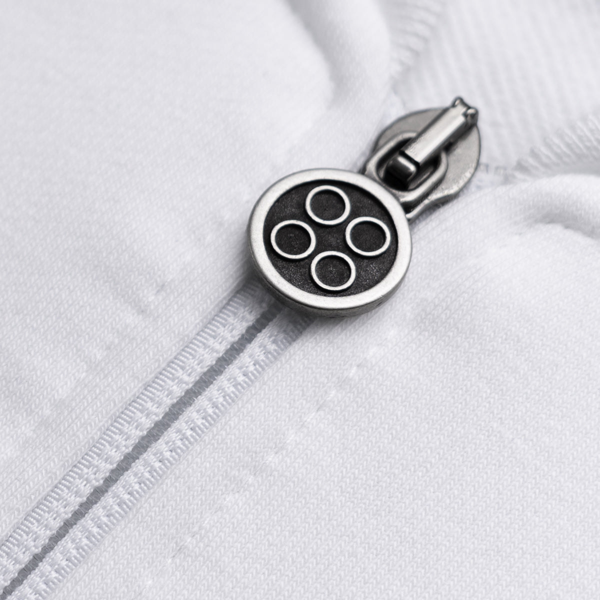 Men’s basic full-zip sweatshirt white | Team Collection