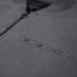 Sweat-Shirt Basique Avec Fermeture À Glissière Homme Grise | Team Collection