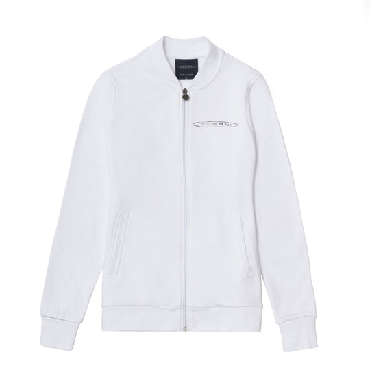 Women's basic full-zip sweatshirt white | Team Collection
