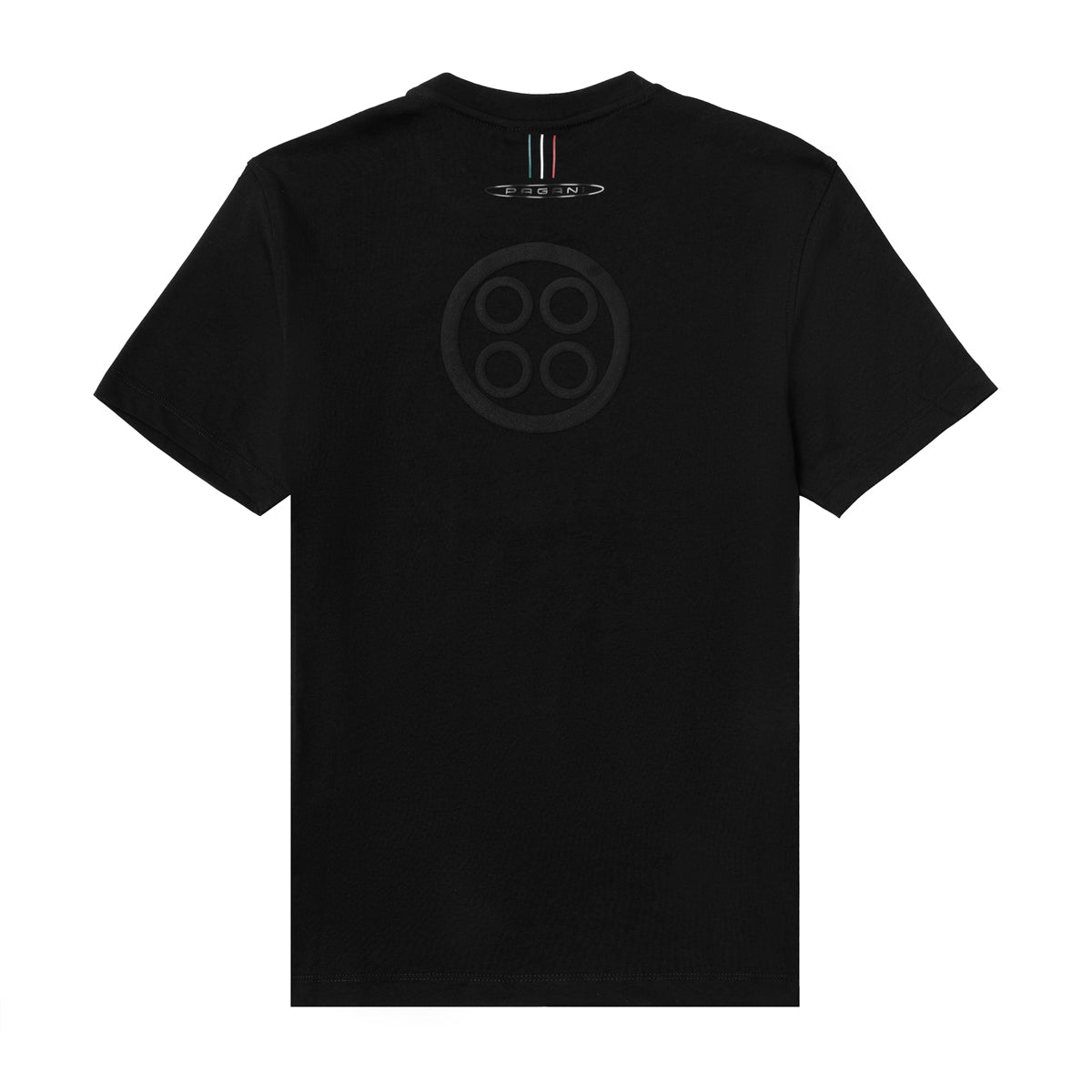 T-shirt uomo logo laterale nera | Team Collection