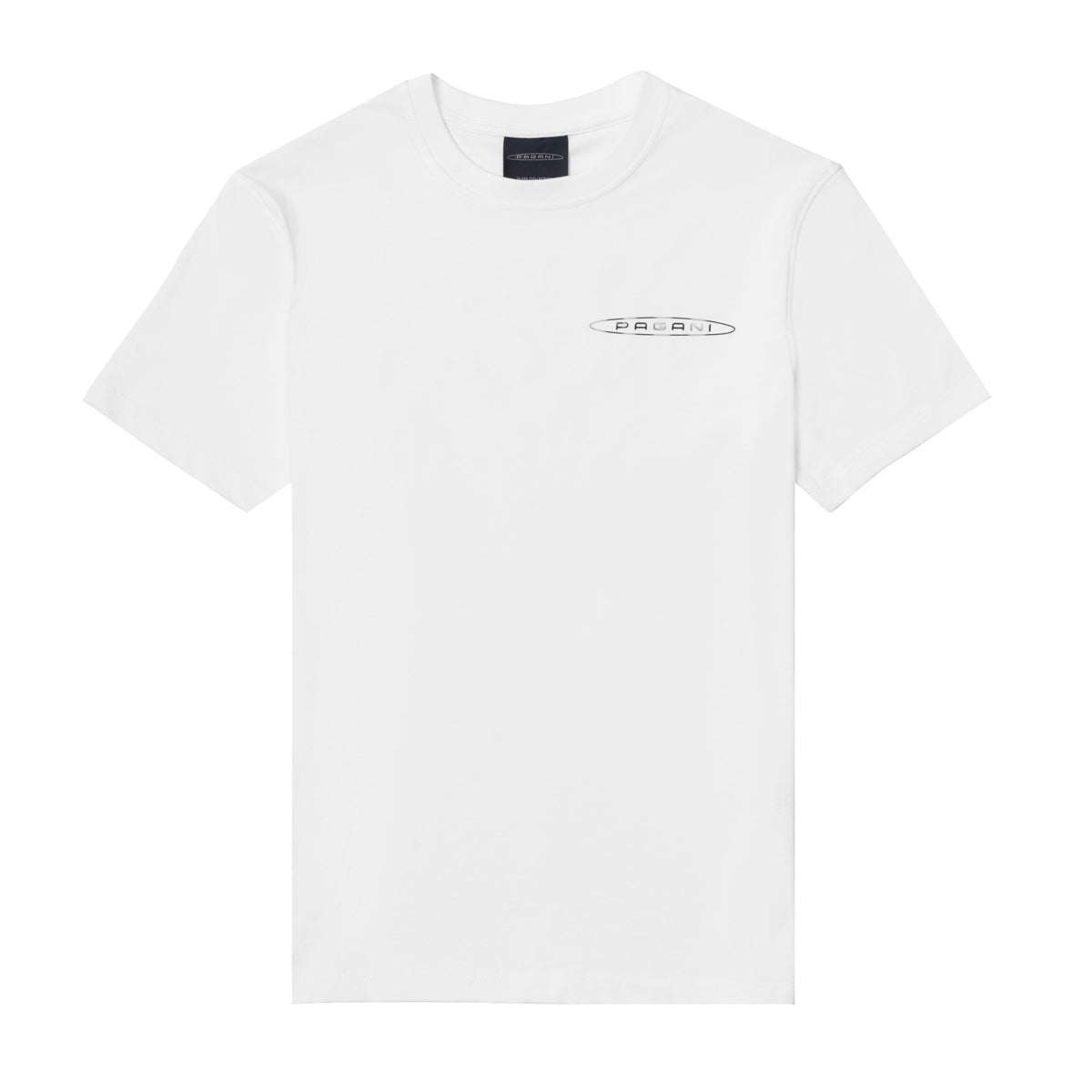 Herren-T-Shirt Mit Seitlichem Logo Weiß | Team Collection