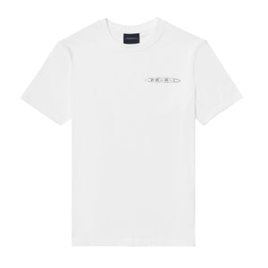 T-shirt uomo logo laterale bianca | Team Collection