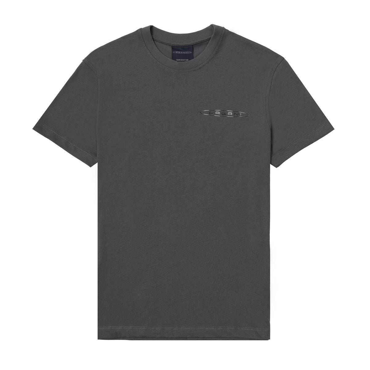 T-shirt uomo logo laterale grigia | Team Collection