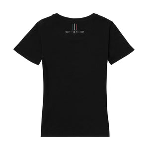 Camiseta para mujer negra con purpurina | Team Collection