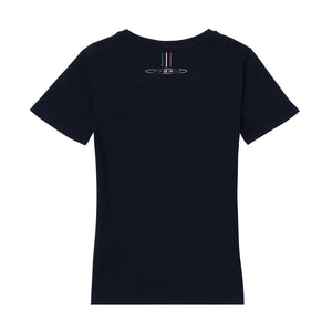 Damen-T-Shirt Mit Glitzer Blau | Team Collection