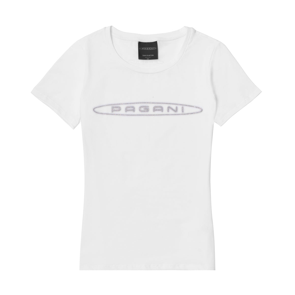 T-shirt donna glitter bianca | Team Collection