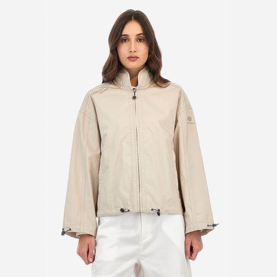 Chaqueta outdoor para mujer beige