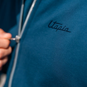 Men's Full Zip Sweatshirt Avio Blue | Utopia Capsule by La Martina