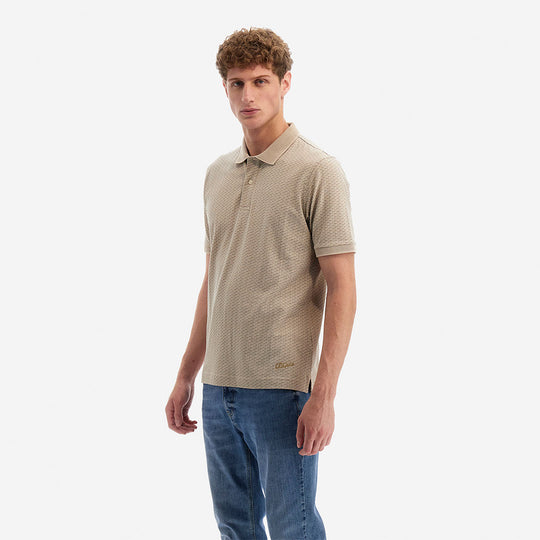 Polo da Uomo Stampa All Over Crema | Utopia Capsule by La Martina