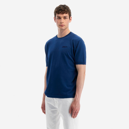T-Shirt Tricot da Uomo Blu Avio | Utopia Capsule by La Martina