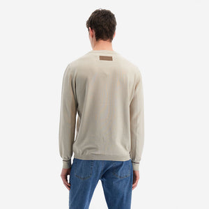 Men's Crewneck Sweater Cream | Utopia Capsule by La Martina