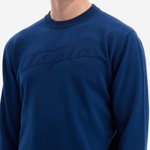 Men's Crewneck Sweater Avio Blue | Utopia Capsule by La Martina