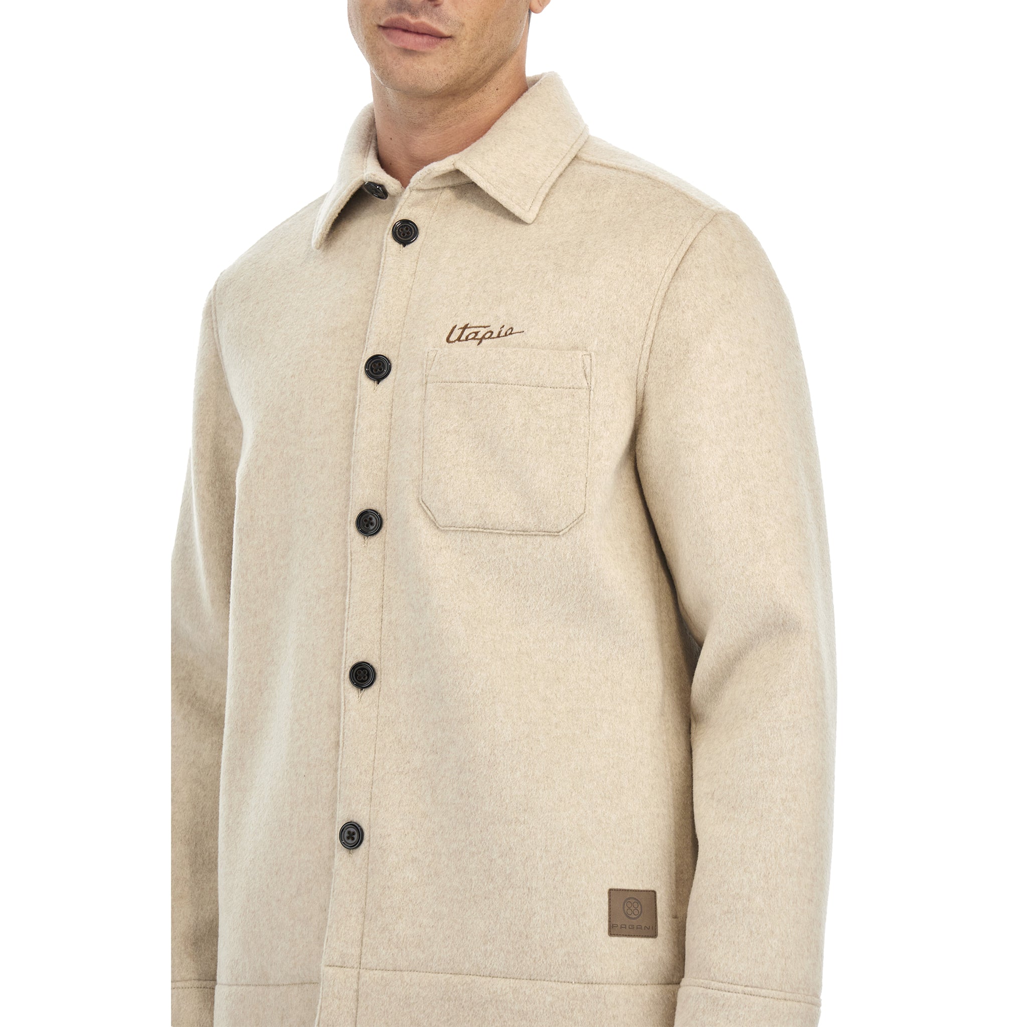 Cream Wool and Cashmere Overshirt | Utopia Capsule by La Martina