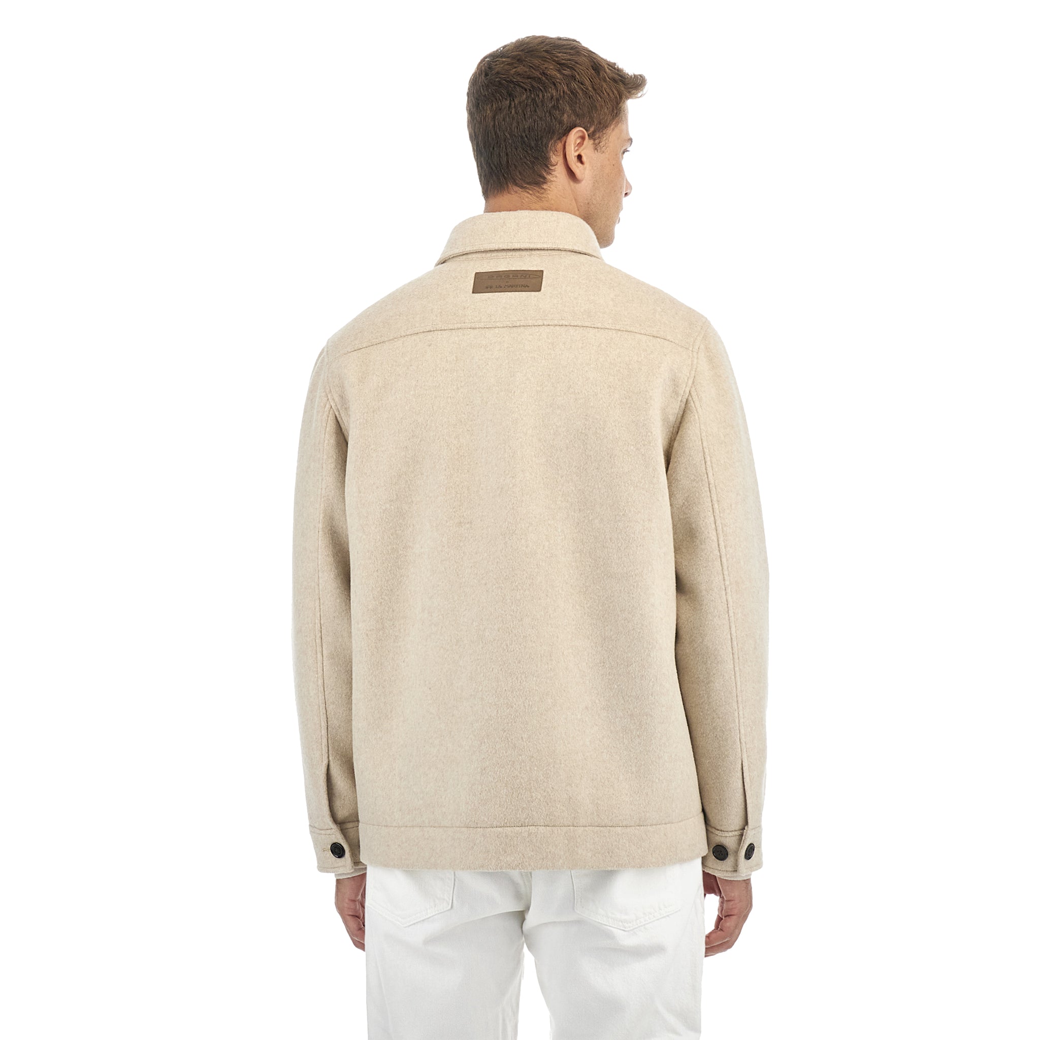 Cream Wool and Cashmere Overshirt | Utopia Capsule by La Martina