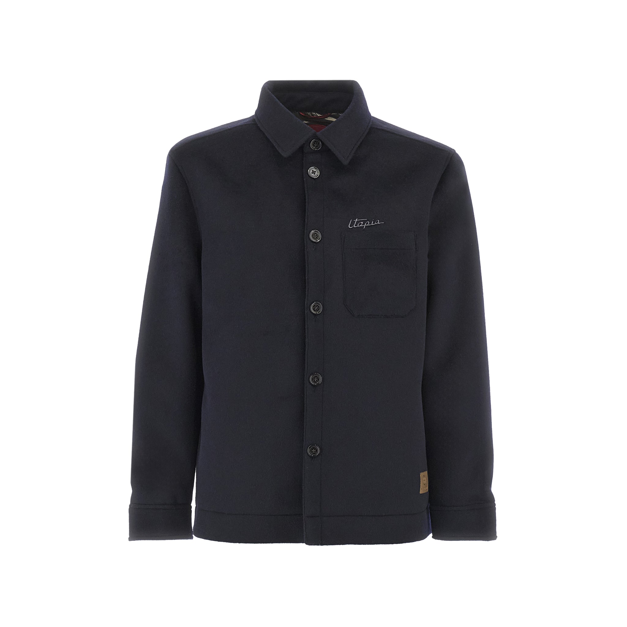 Navy Blue Wool and Cashmere Overshirt | Utopia Capsule by La Martina