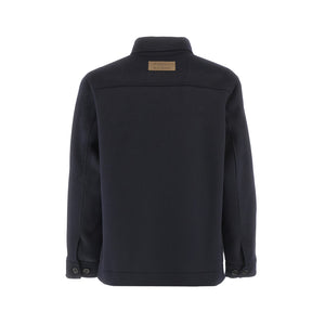 Navy Blue Wool and Cashmere Overshirt | Utopia Capsule by La Martina