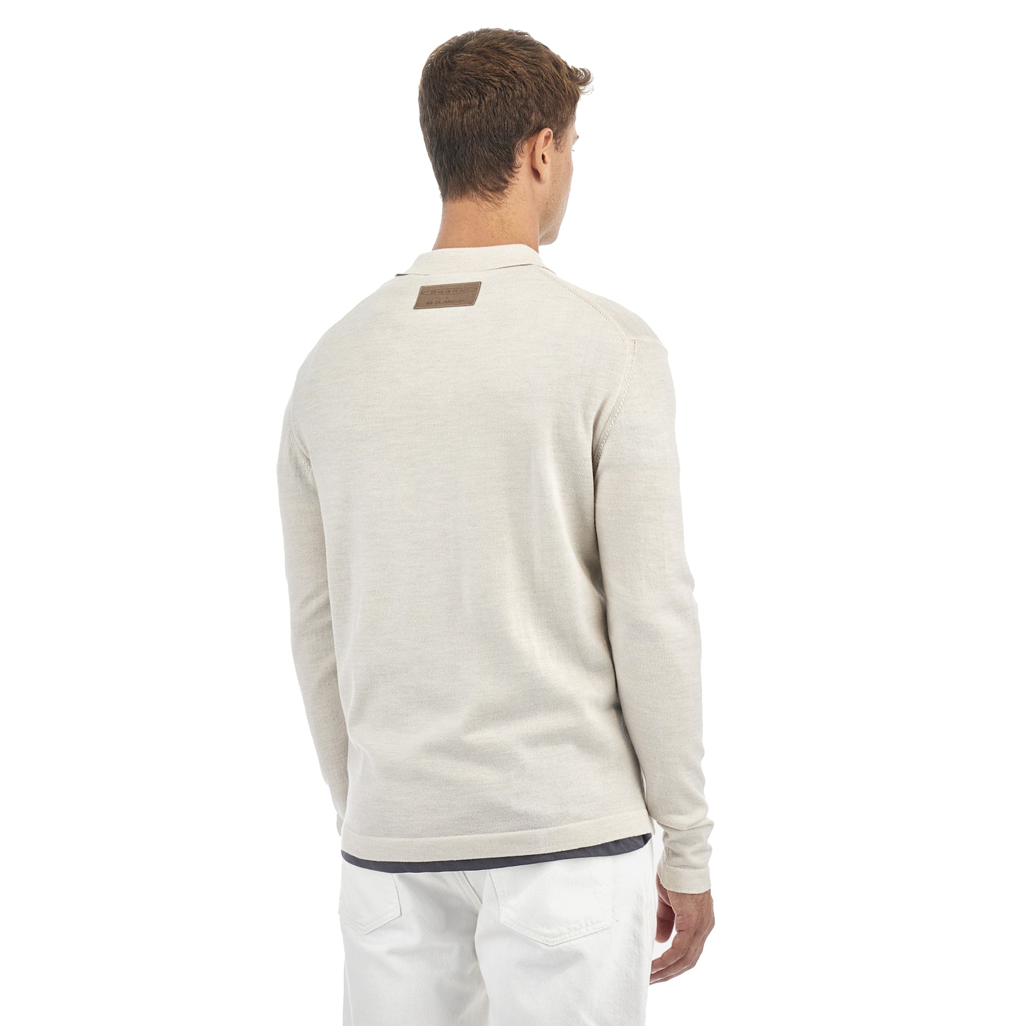 Men’s Cream Long-Sleeve Polo Shirt | Utopia Capsule by La Martina