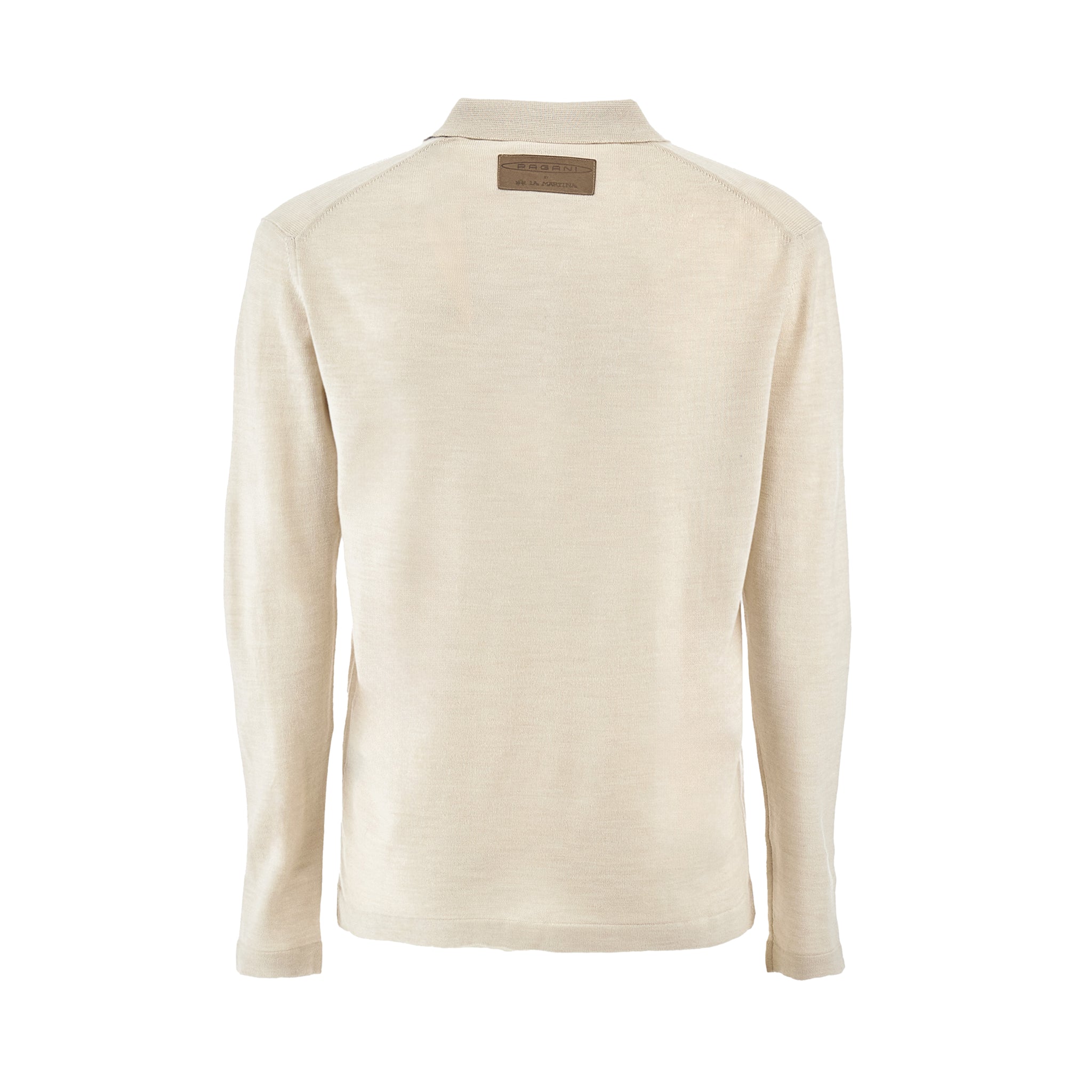 Men’s Cream Long-Sleeve Polo Shirt | Utopia Capsule by La Martina