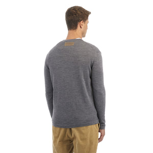 Dark Gray Wool Crew-Neck Sweater | Utopia Capsule by La Martina