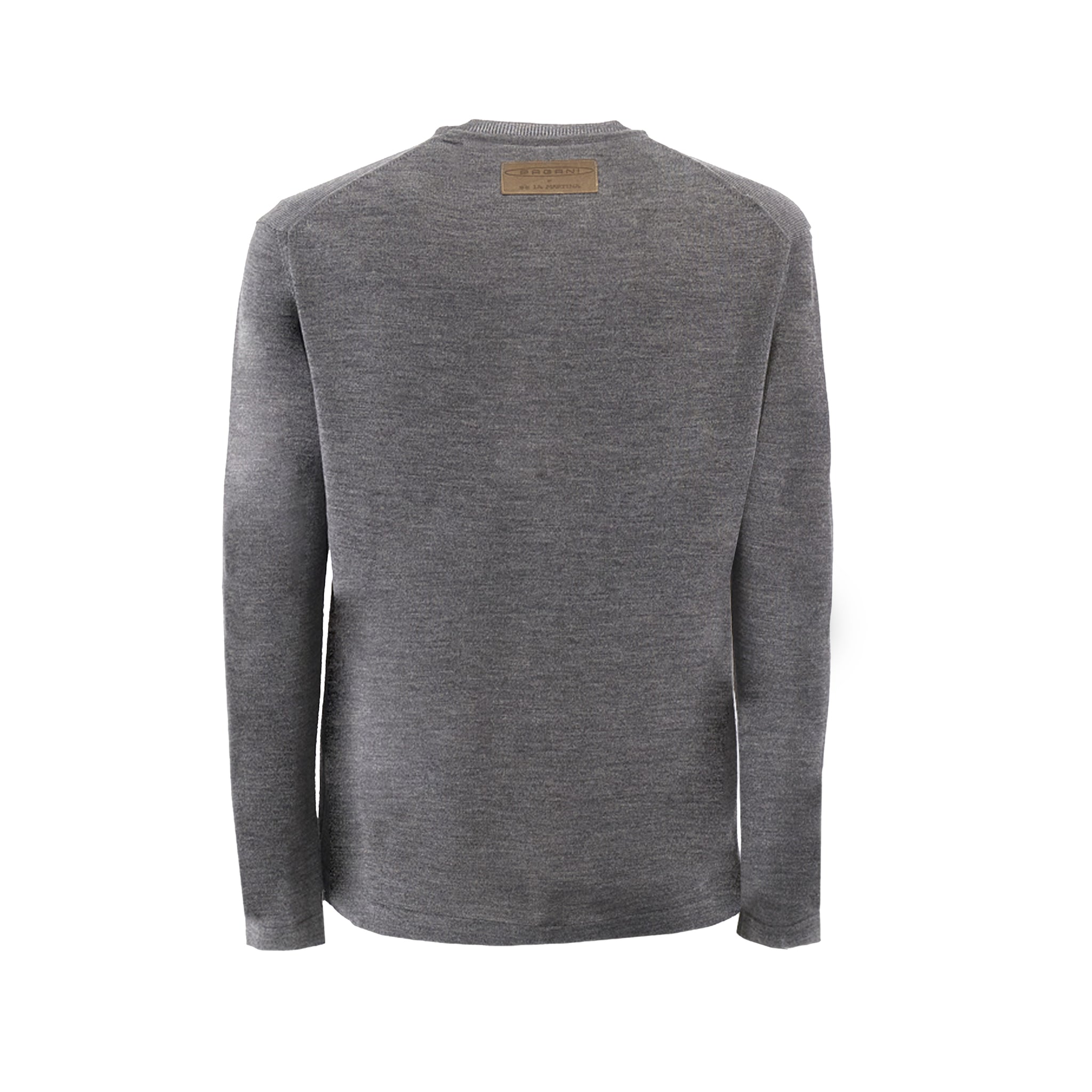 Pull Col Rond en Laine Gris Foncé | Utopia Capsule by La Martina