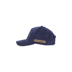 Casquette Baseball en velours Bleu Marine | Utopia Capsule by La Martina