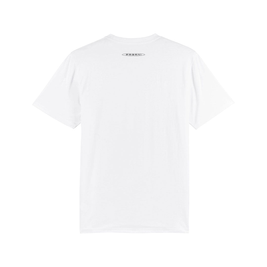 T-Shirt Zonda HP Barchetta Weiß – 25. Jahrestag