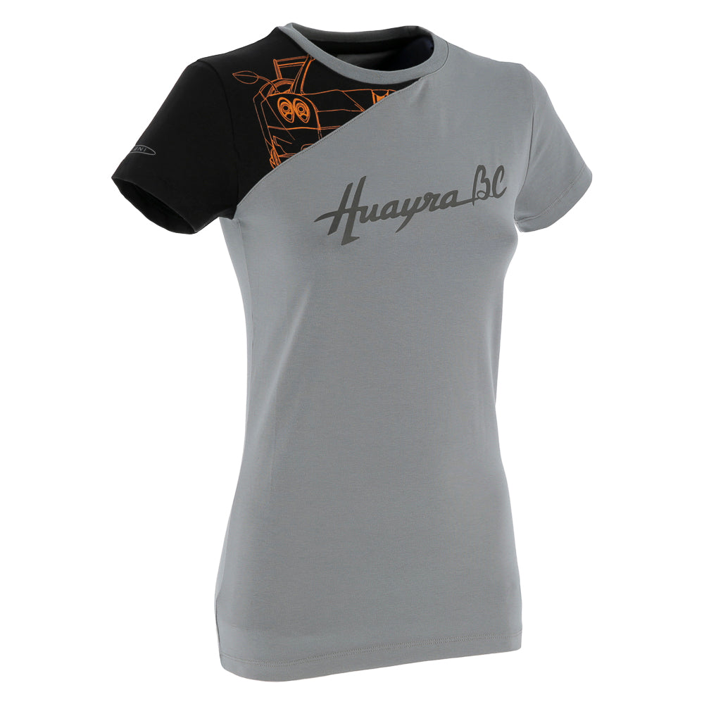 Women's gray cotton jersey T-shirt | Huayra BC collection