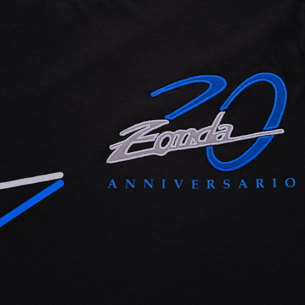 Camiseta Aniversario color negro para hombre | 20° aniversario del Zonda