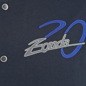 Sweat-shirt boutonné 20e anniversaire gris pour homme | 20e anniversaire de la Zonda