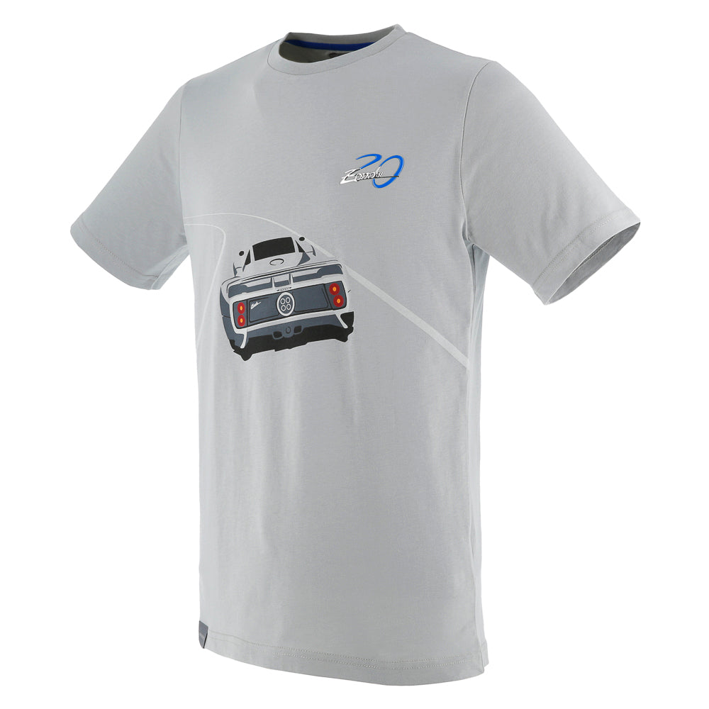 Herren-T-Shirt Zonda C12, grau | Zonda 20° Anniversario