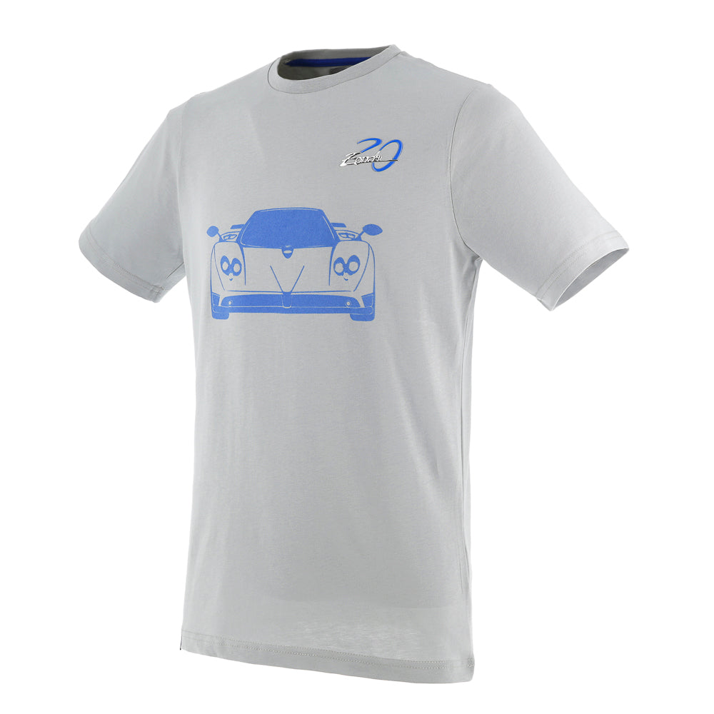 T-shirt Zonda F gris pour homme | 20e anniversaire de la Zonda