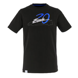 Camiseta Zonda F color negro para hombre | 20° aniversario del Zonda