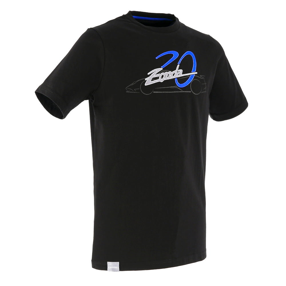 Men's black Zonda F T-shirt | Zonda 20th Anniversary