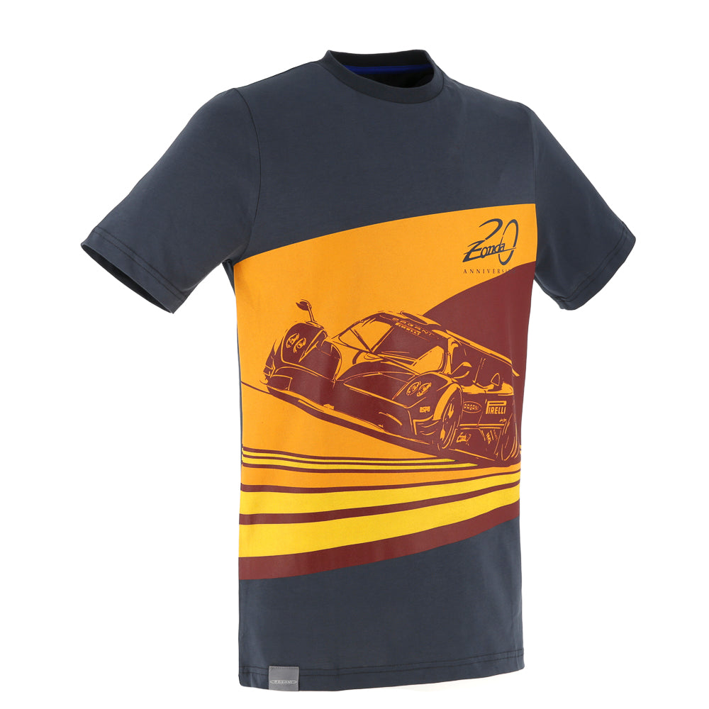 Camiseta Zonda R color antracita para hombre | 20° aniversario del Zonda