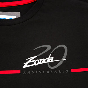 T-shirt Zonda Cinque noir pour homme | 20e anniversaire de la Zonda